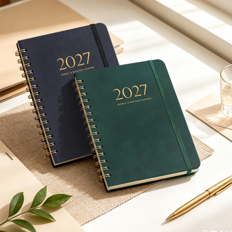 Meal Prep Planner - A5 PU Leather 2027 Weekly Monthly