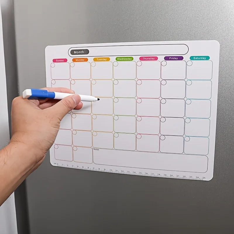 Meal Prep Planner - A Refrigerator Magnet ,Monthly And Weekly