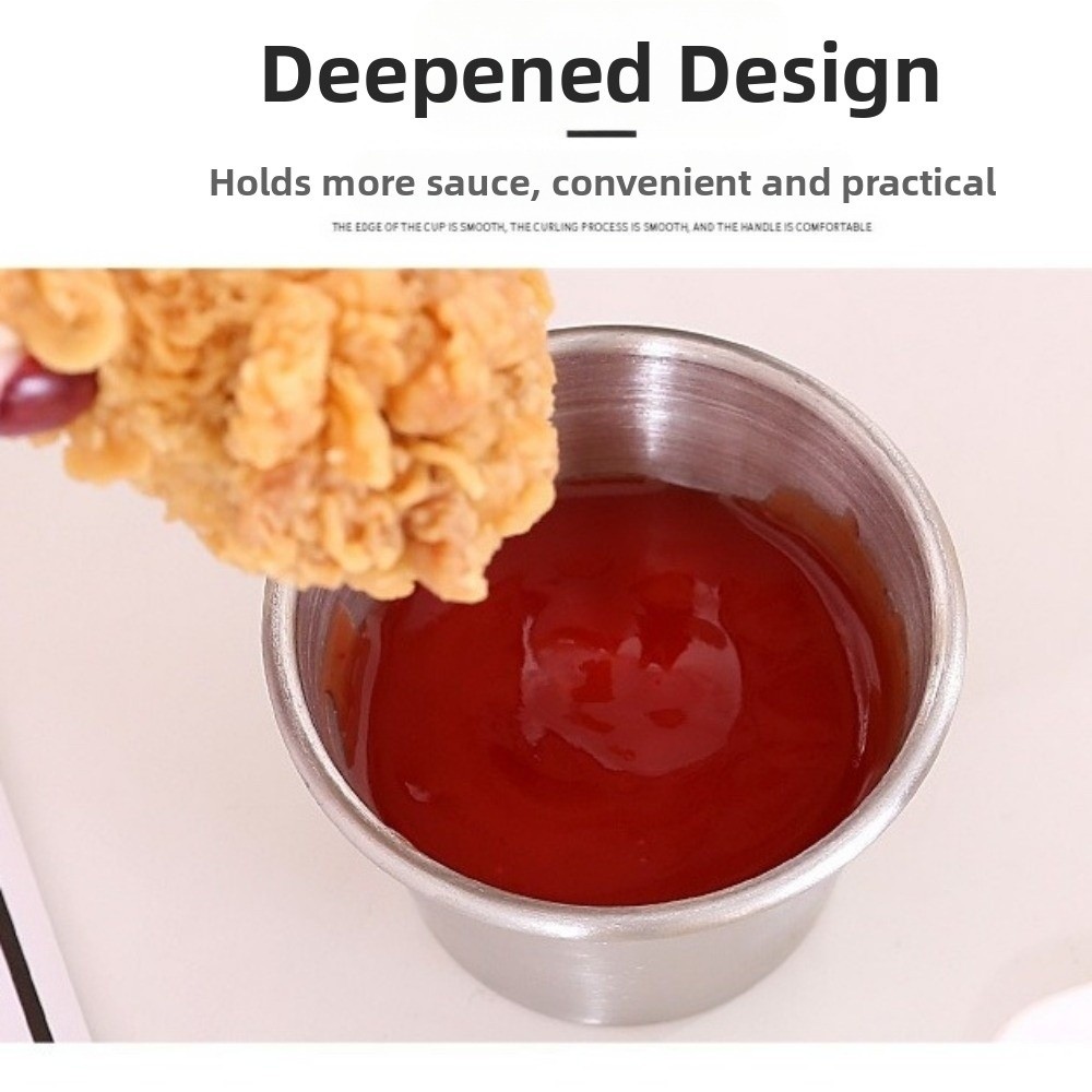 12PCS/SET Stainless Steel Dipp - огляд і ціна Sauce Dipping Cup
