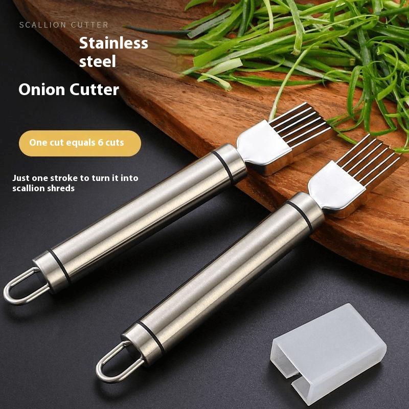 Stainless Steel Shred Silk The - огляд і ціна Onion Holder Slicer