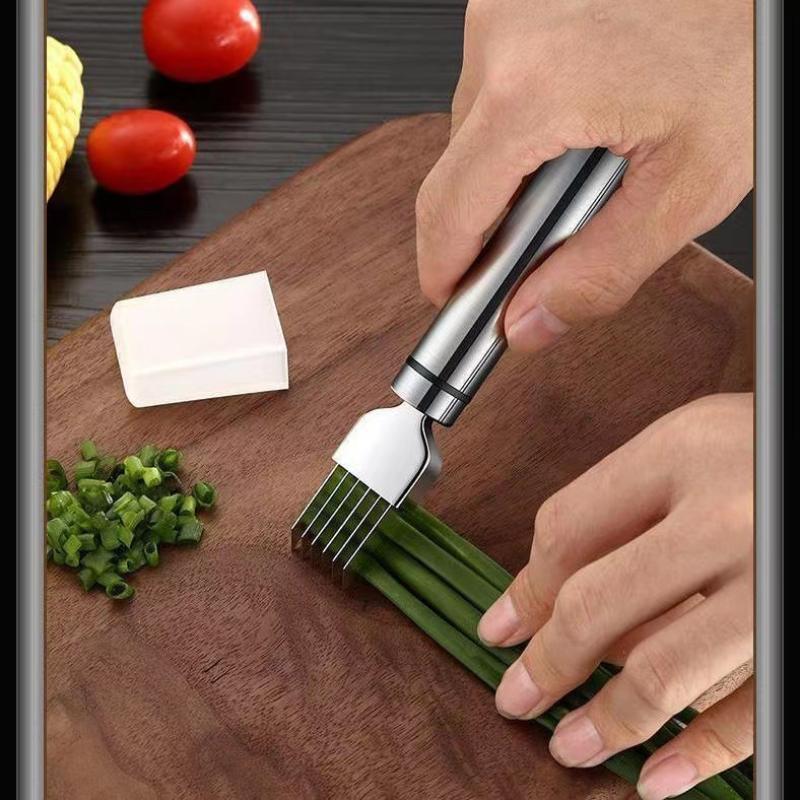 Stainless Steel Shred Silk The - огляд і ціна Onion Holder Slicer