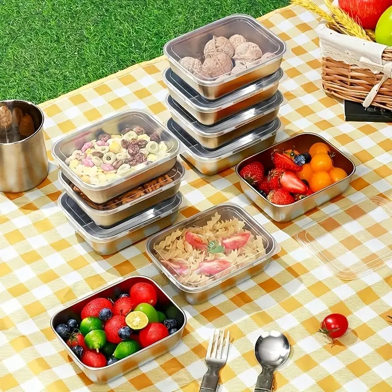 5-Piece Stainless Steel Food S - огляд і ціна Meal Prep Dinners