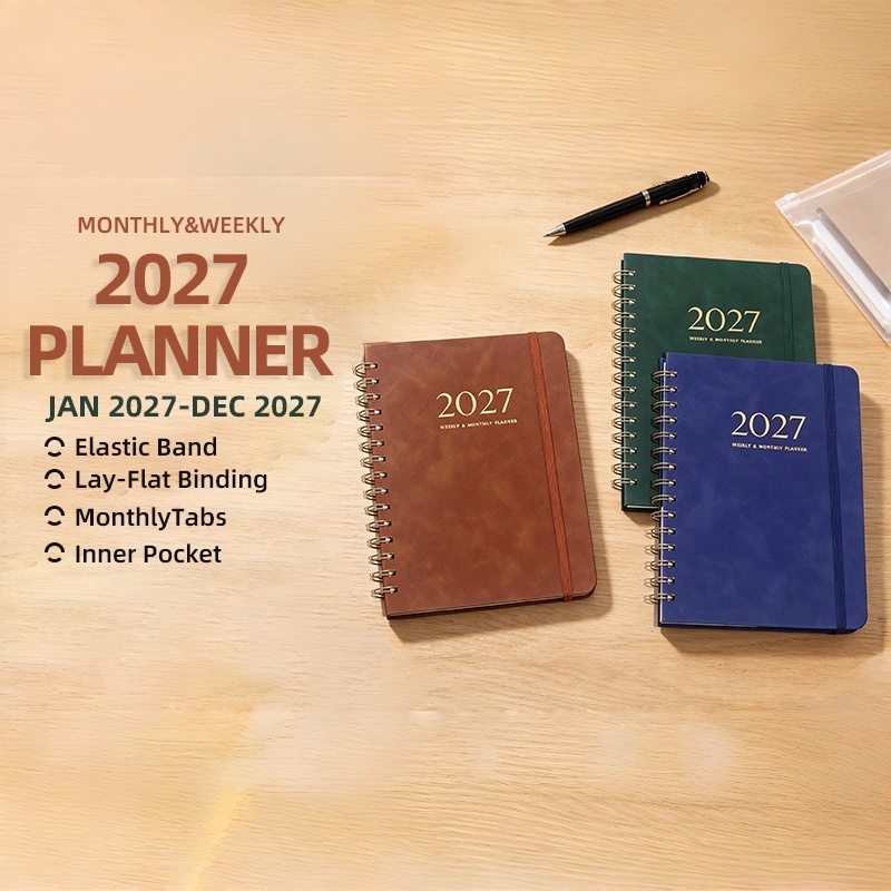 A5 PU Leather 2027 Weekly Mont - огляд і ціна Meal Prep Planner