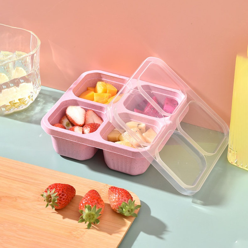 1pc Reusable Wheat Straw 4 Com - огляд і ціна Meal Prep Dinners