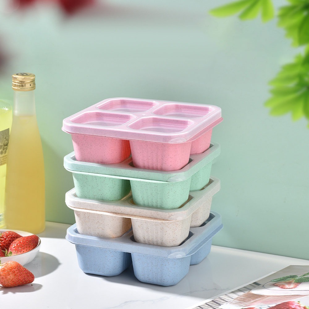 1pc Reusable Wheat Straw 4 Com - огляд і ціна Meal Prep Dinners