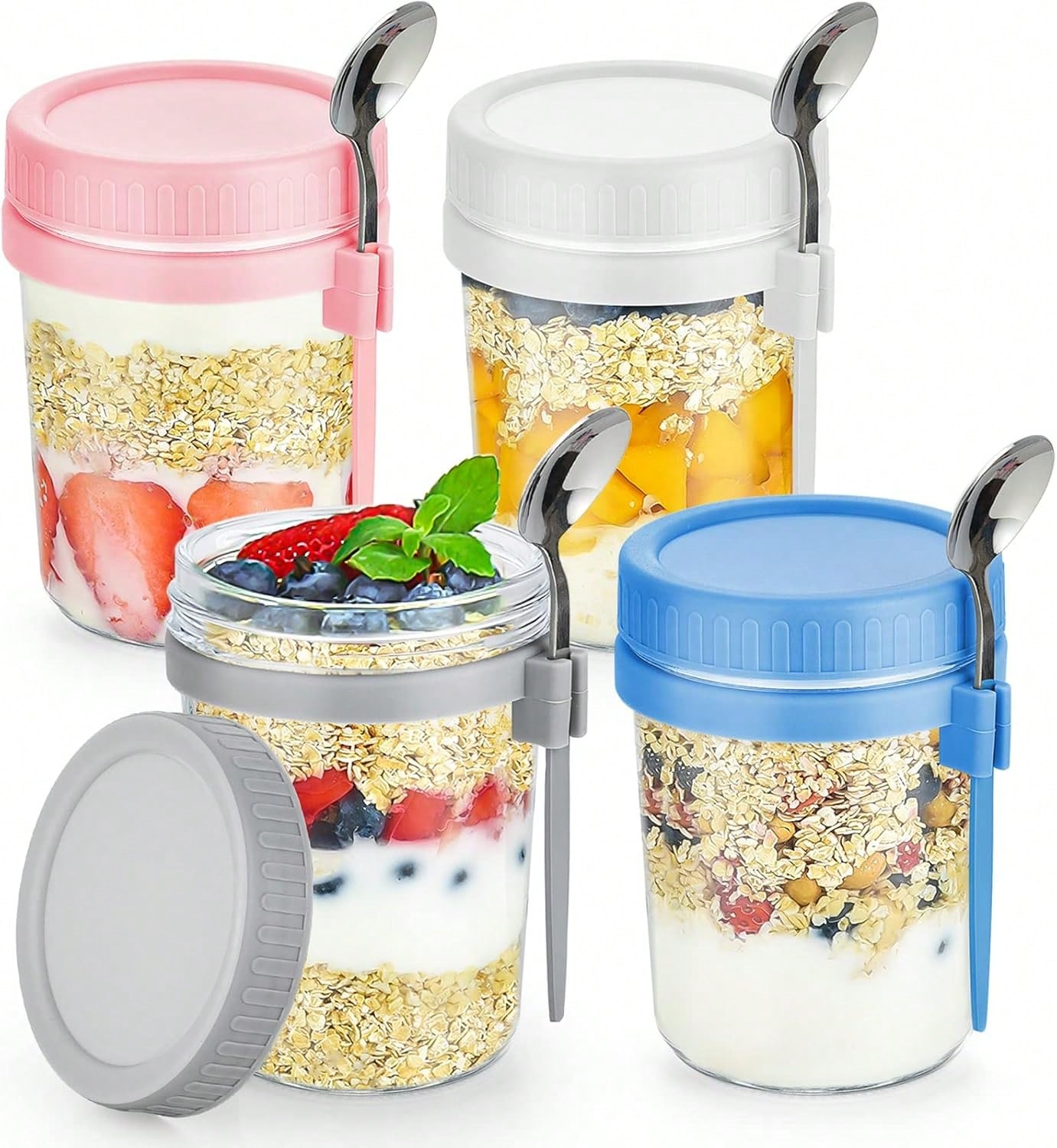4 Pack Overnight Oats Containe - огляд і ціна Meal Prep Kit