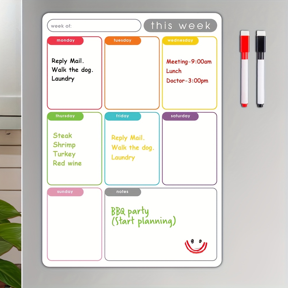 A4 Magnetic Weekly Planner, Er - огляд і ціна Meal Prep Planner
