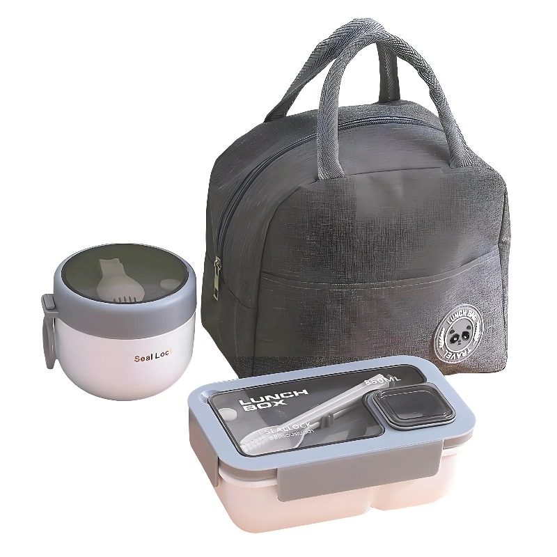3-Piece Leakproof Lunch Contai - огляд і ціна Meal Prep Kit
