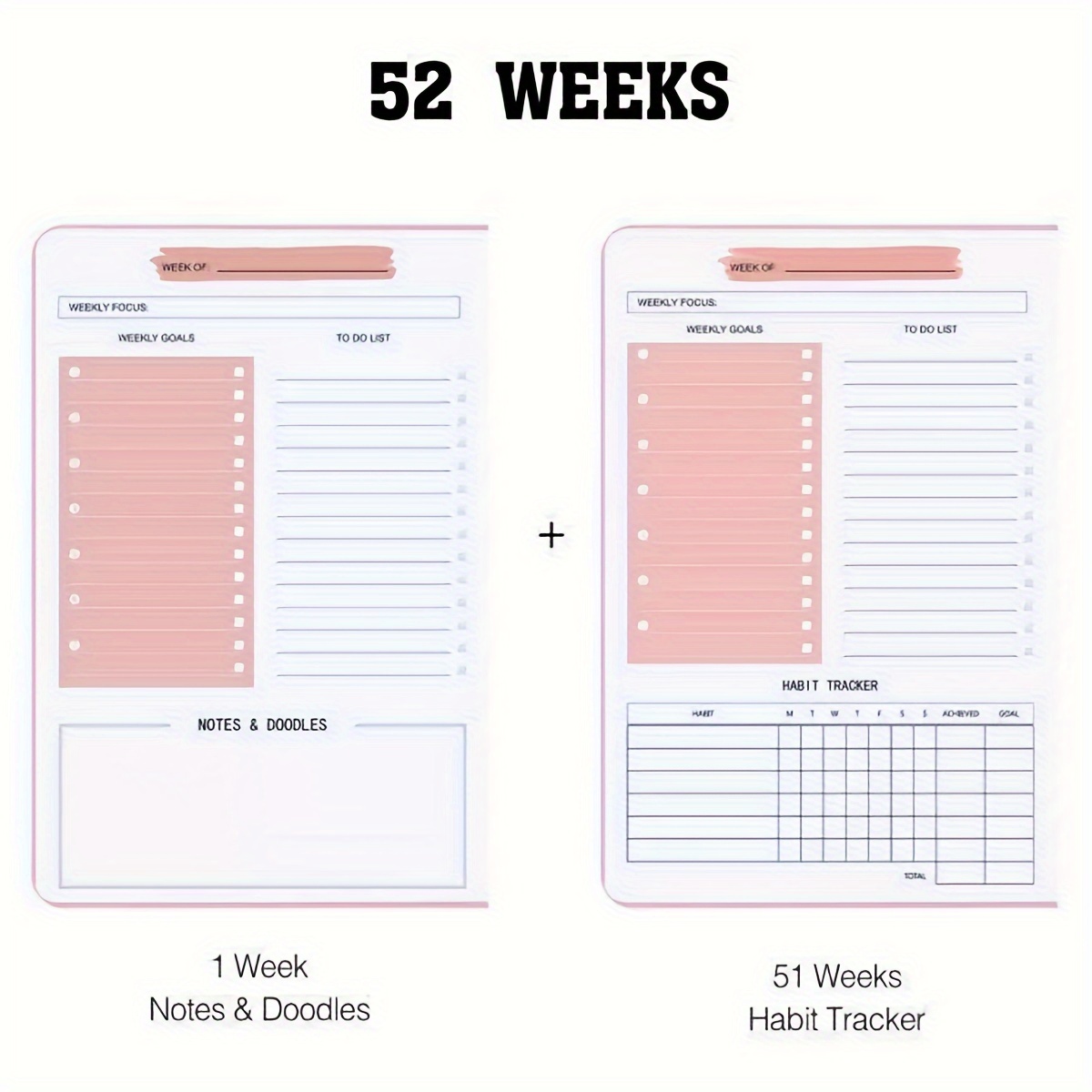 52 Week English Weekly Planner - огляд і ціна Meal Prep Planner