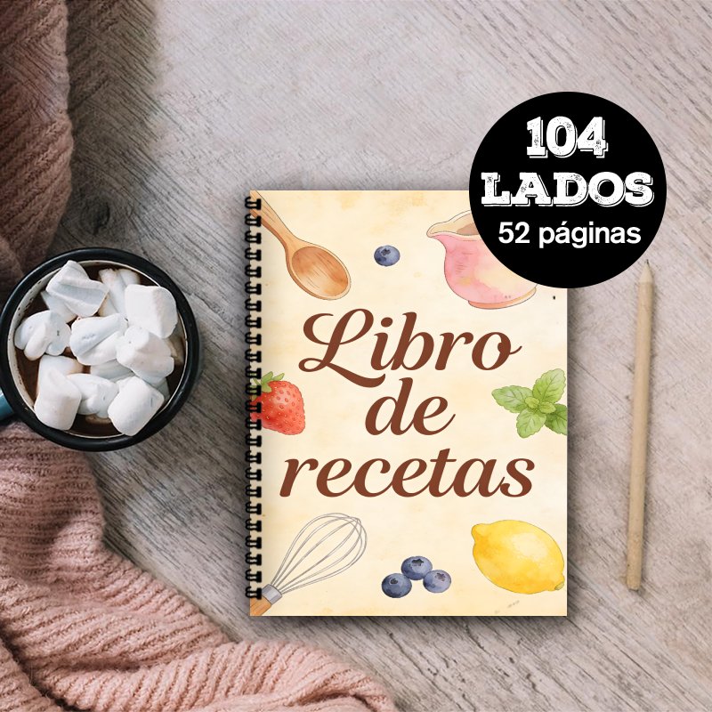 A5 Paper Spanish Recipe Book,  - огляд і ціна Meal Prep Recipes Healthy