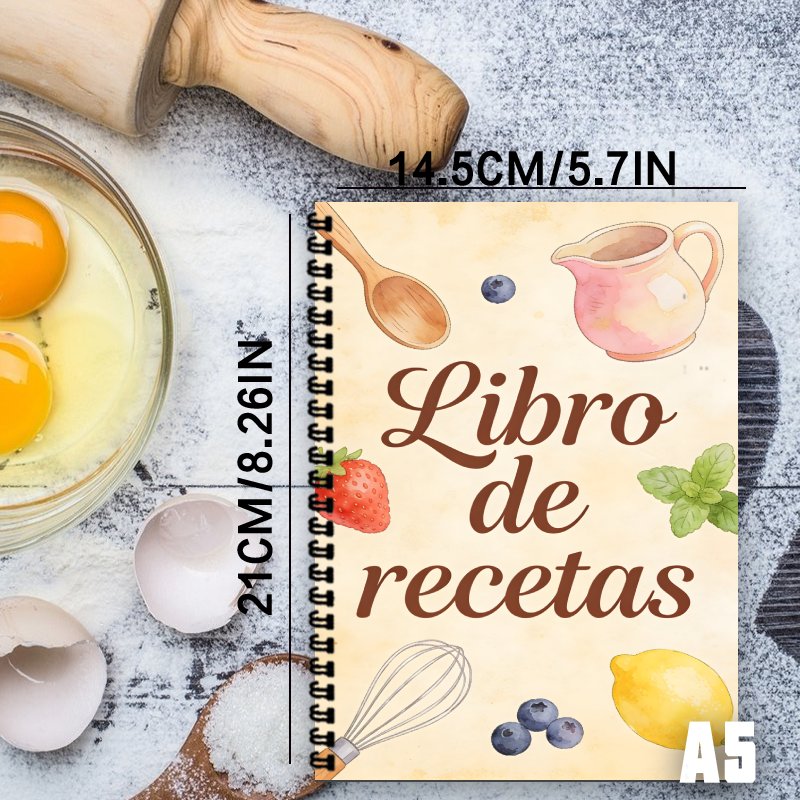 A5 Paper Spanish Recipe Book,  - огляд і ціна Meal Prep Recipes Healthy