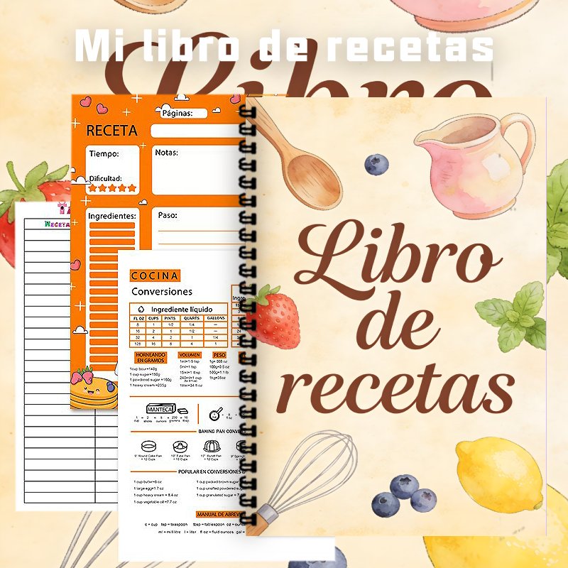 A5 Paper Spanish Recipe Book,  - огляд і ціна Meal Prep Recipes Healthy