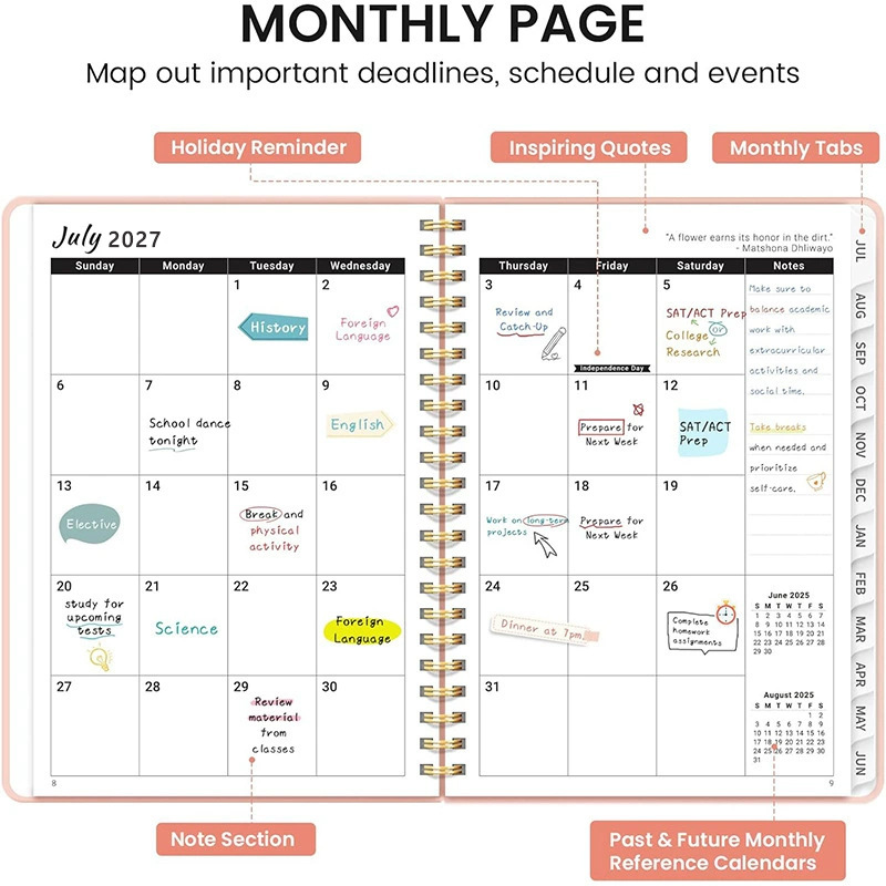 1pc 2027 Academic Planner A5 W - огляд і ціна Meal Prep Planner