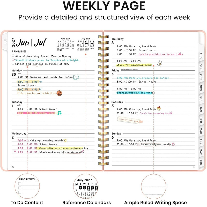 1pc 2027 Academic Planner A5 W - огляд і ціна Meal Prep Planner