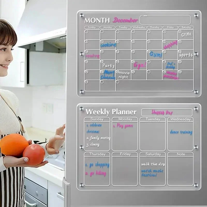 Fridge Magnet Sticker Clear Ac - огляд і ціна Meal Prep Planner