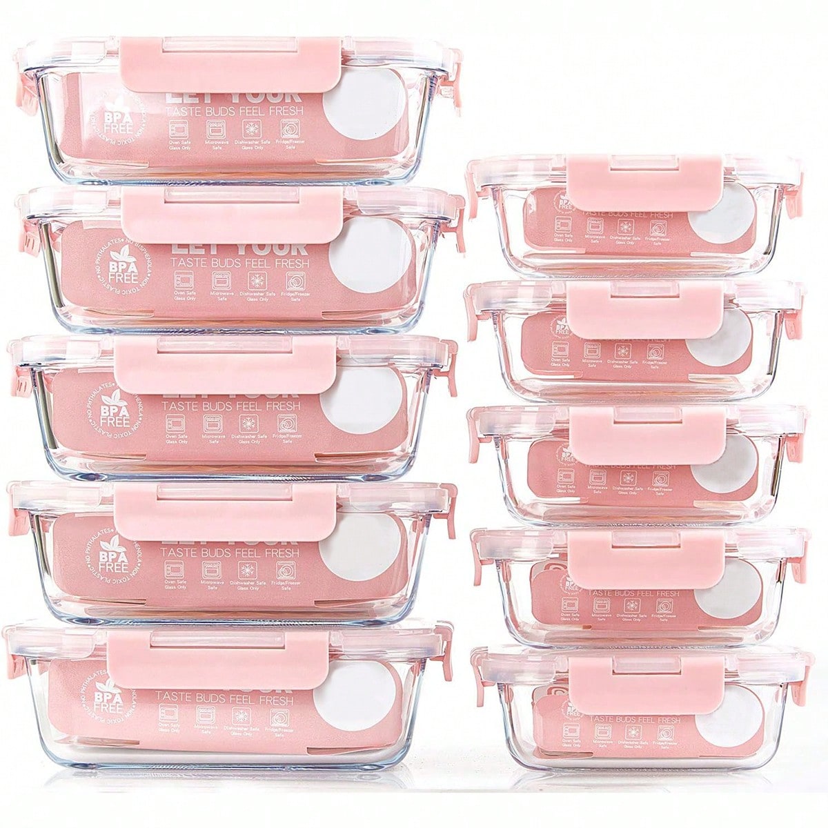 10 Pack Glass Meal Prep Contai - огляд і ціна Meal Prep Dinners