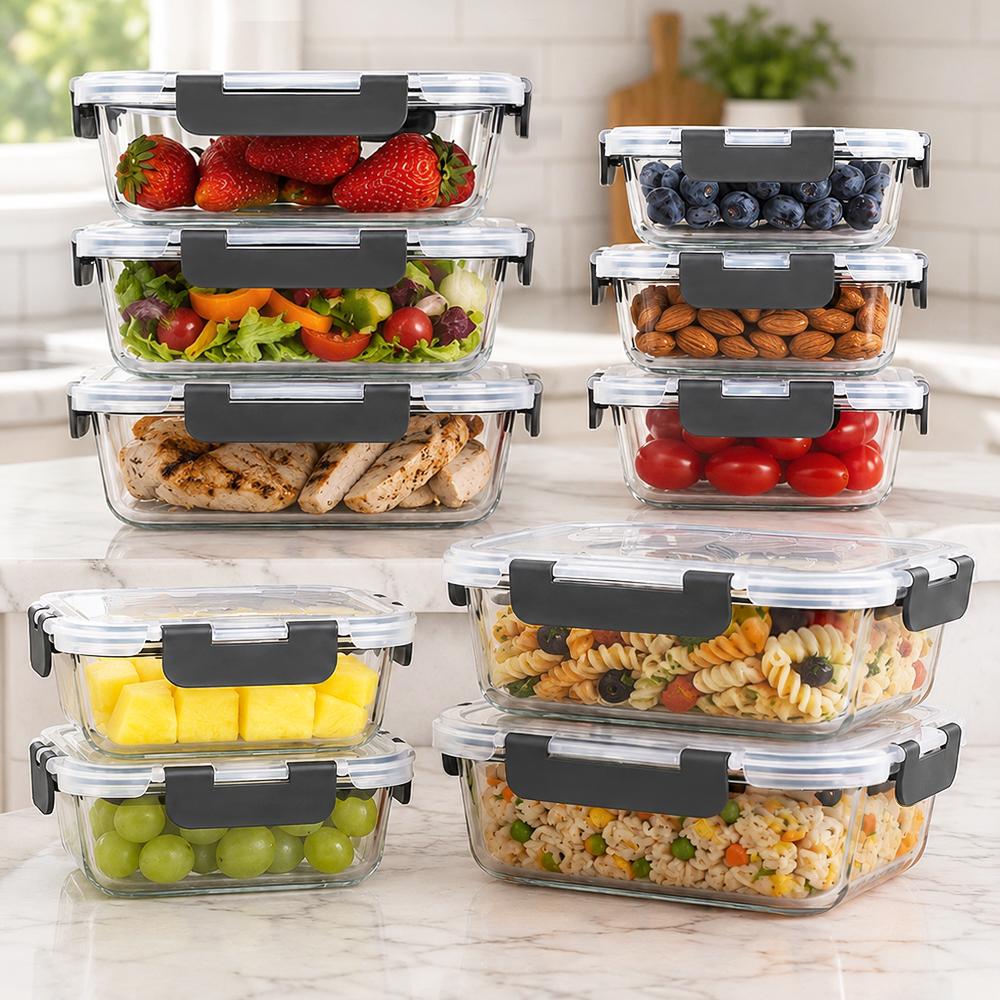 Glass Food Storage Containers  - огляд і ціна Meal Prep Kit