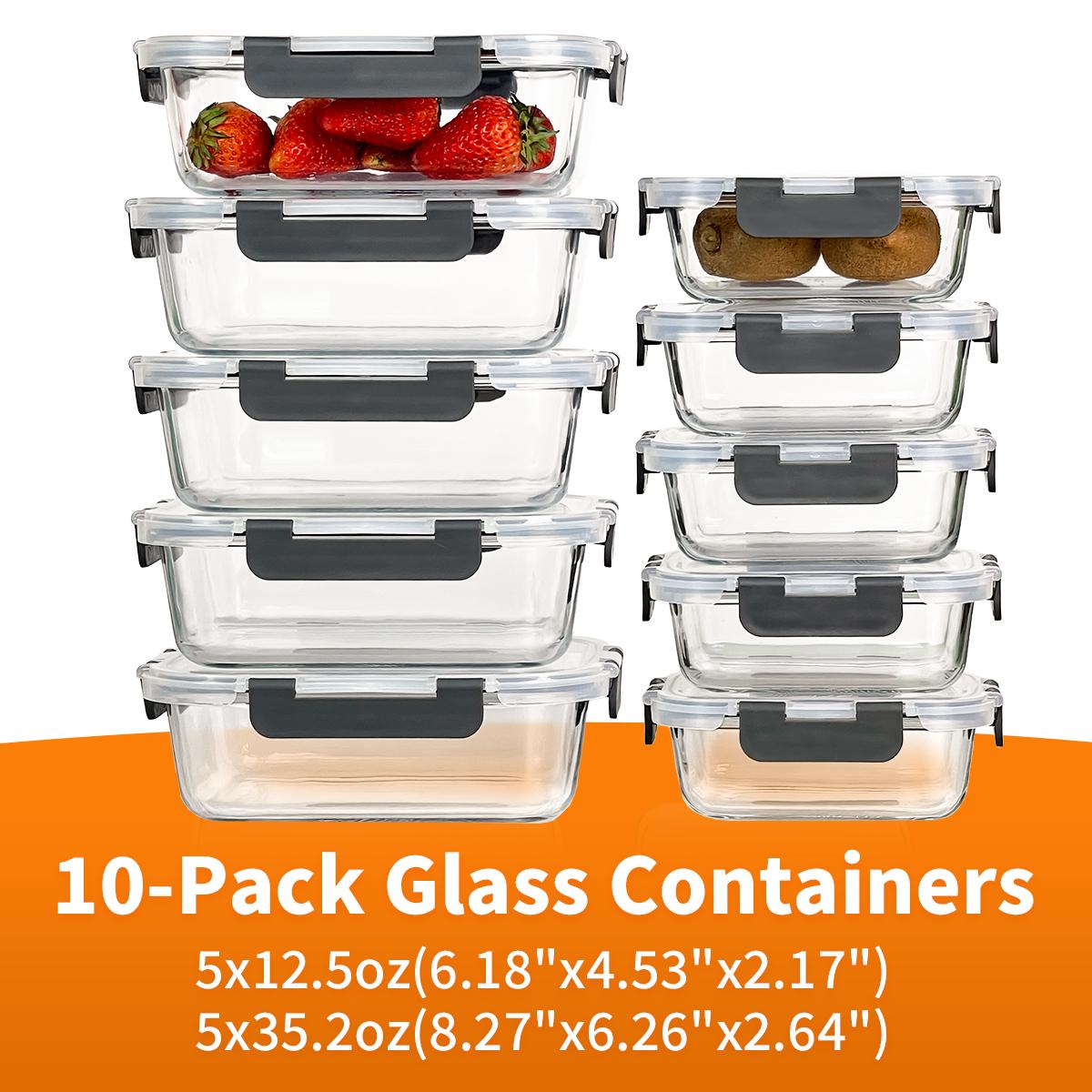 Glass Food Storage Containers  - огляд і ціна Meal Prep Kit