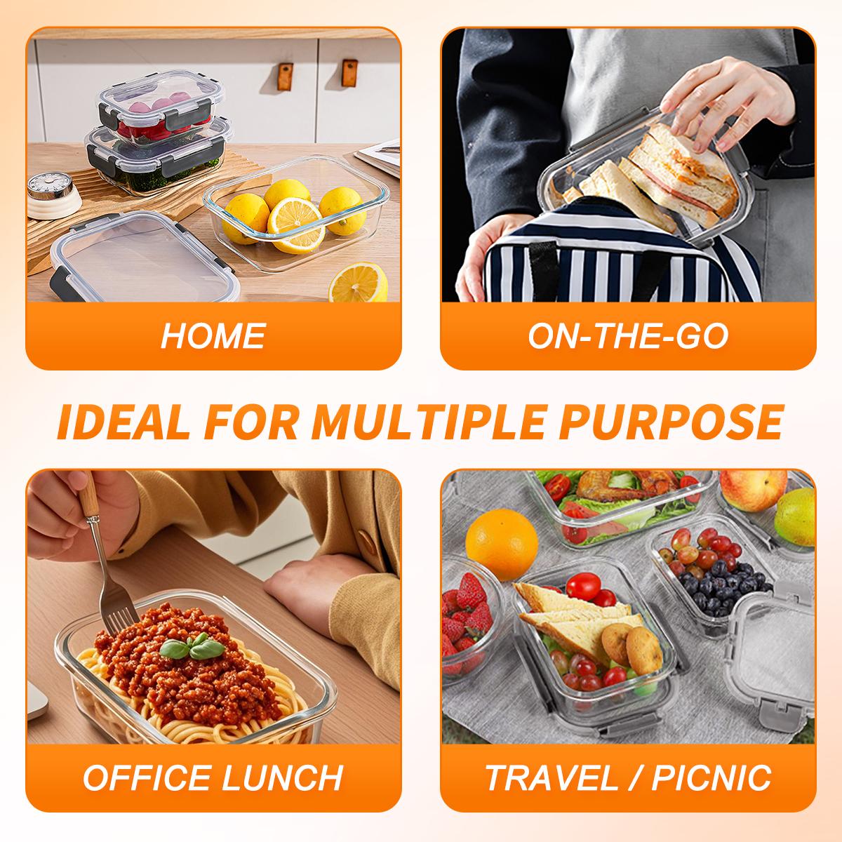 Glass Food Storage Containers  - огляд і ціна Meal Prep Kit