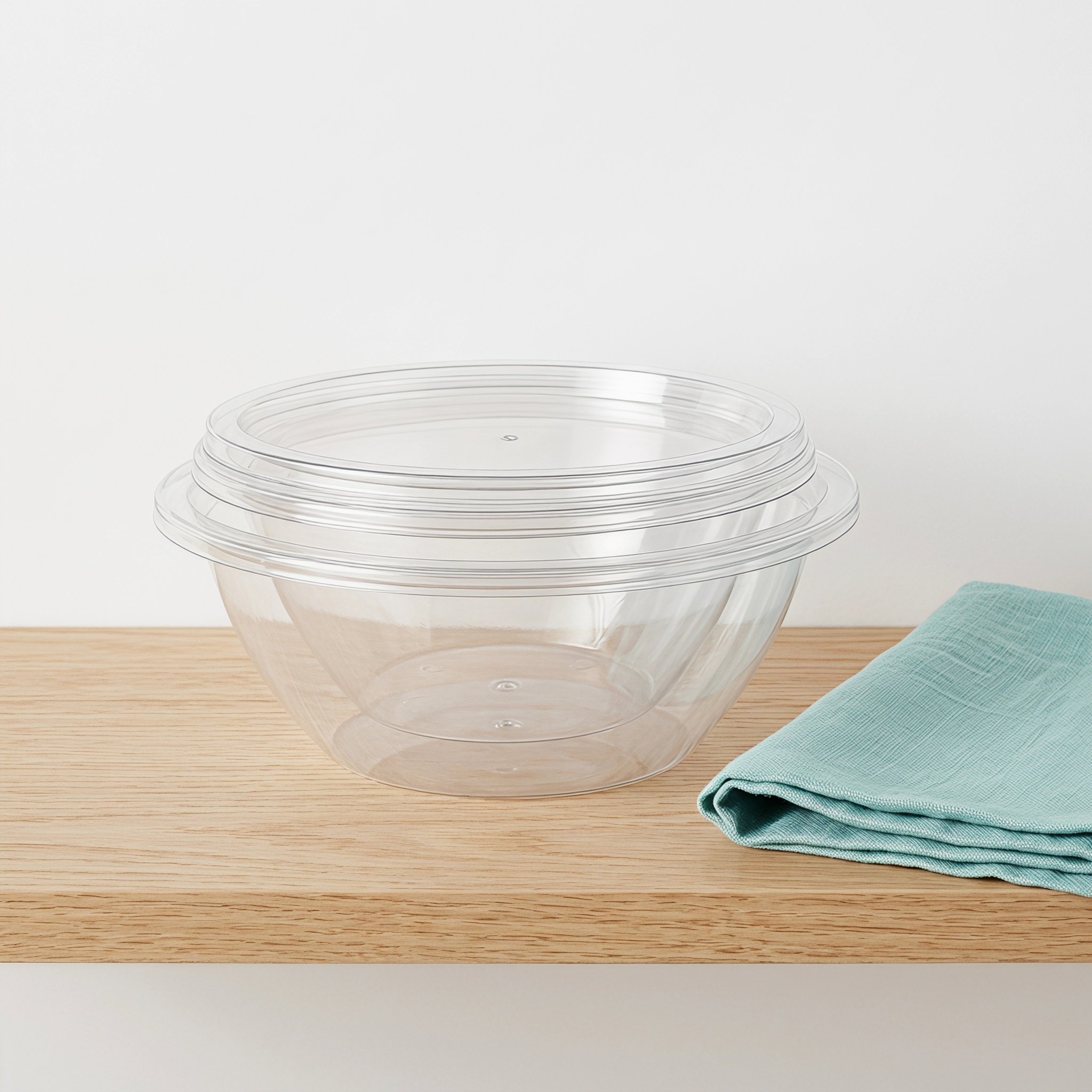 2Sets Clear Plastic Baking Mix - огляд і ціна Meal Prep Bowl