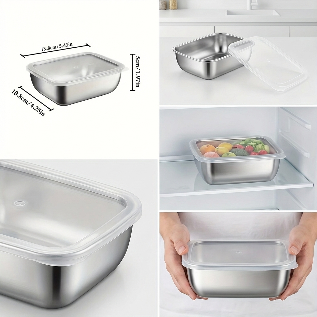 5PCS Stainless Steel Food Stor - огляд і ціна Meal Prep Dinners