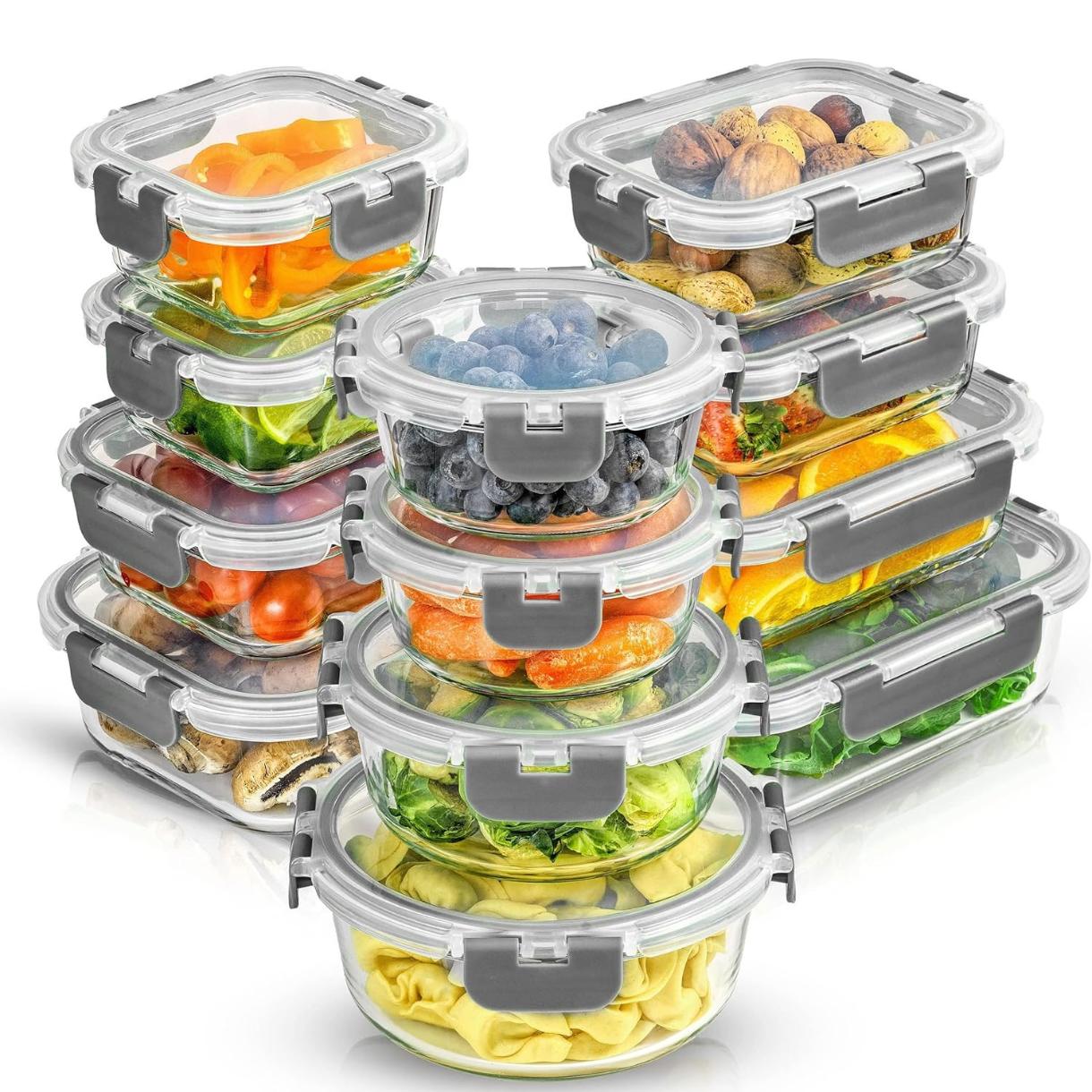 24pc Borosilicate Glass Storag - огляд і ціна Meal Prep Kit