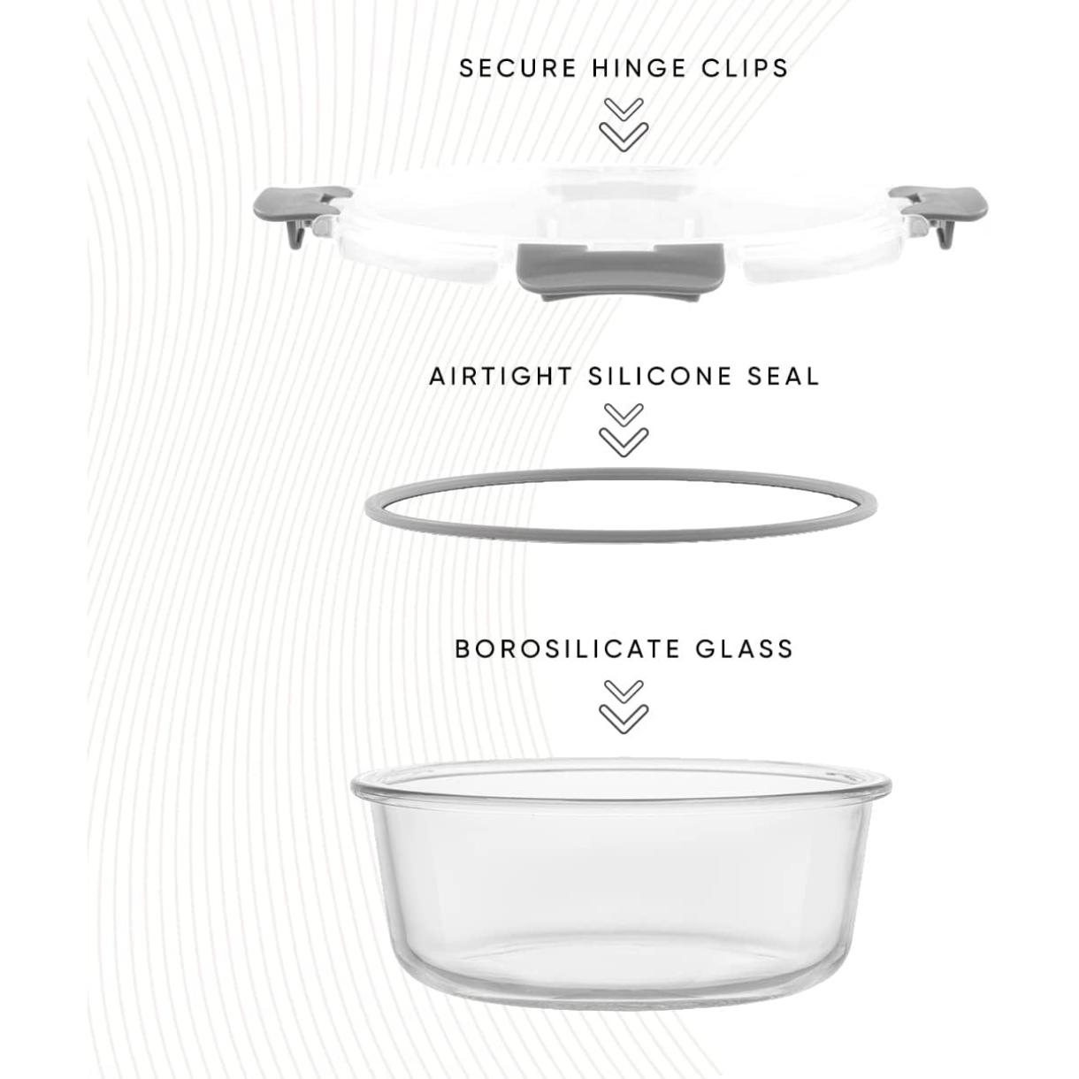24pc Borosilicate Glass Storag - огляд і ціна Meal Prep Kit