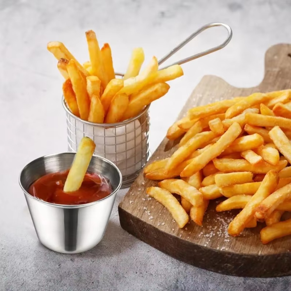 Round Stainless Steel Sauce Cu - огляд і ціна Sauce Dipping Cup