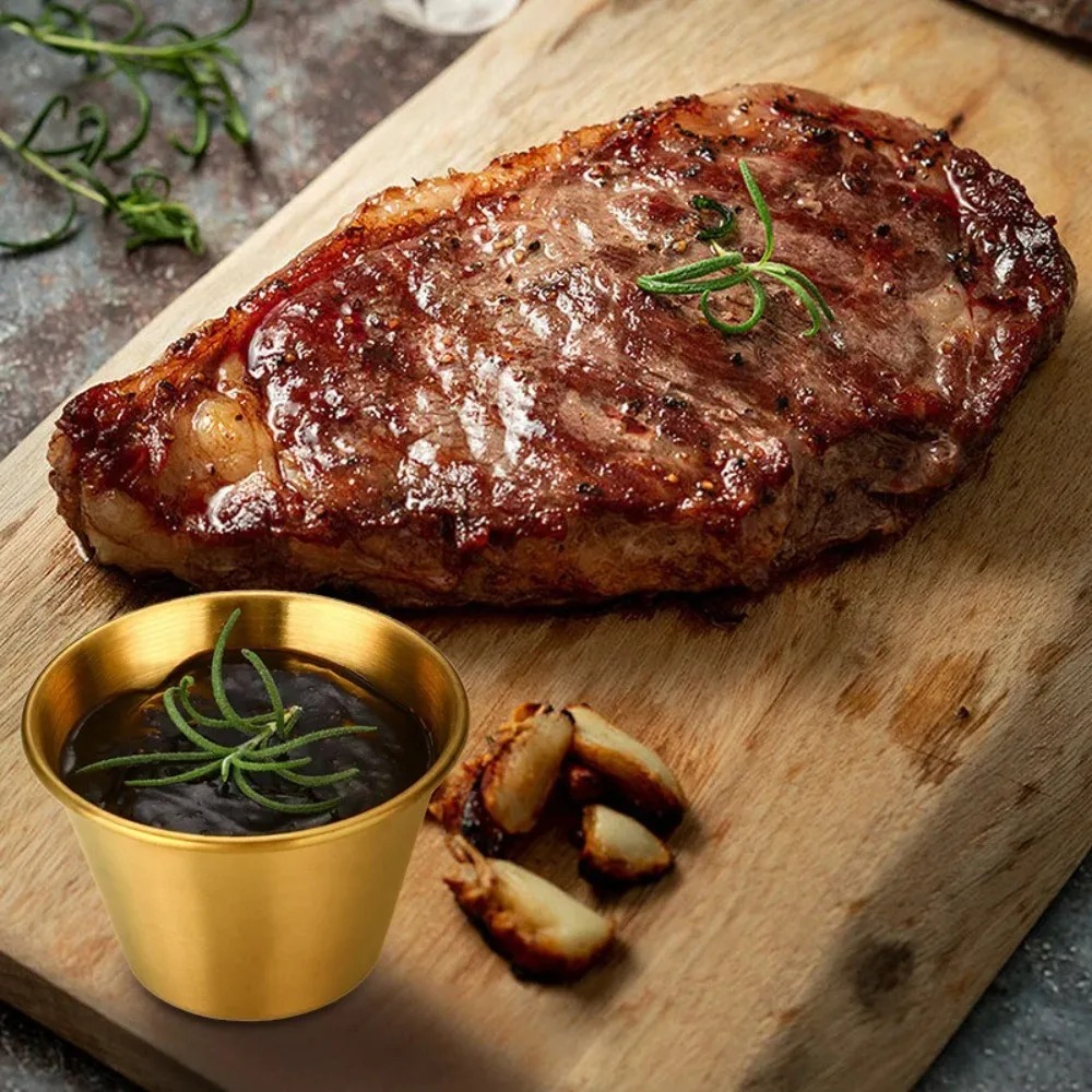 Round Stainless Steel Sauce Cu - огляд і ціна Sauce Dipping Cup