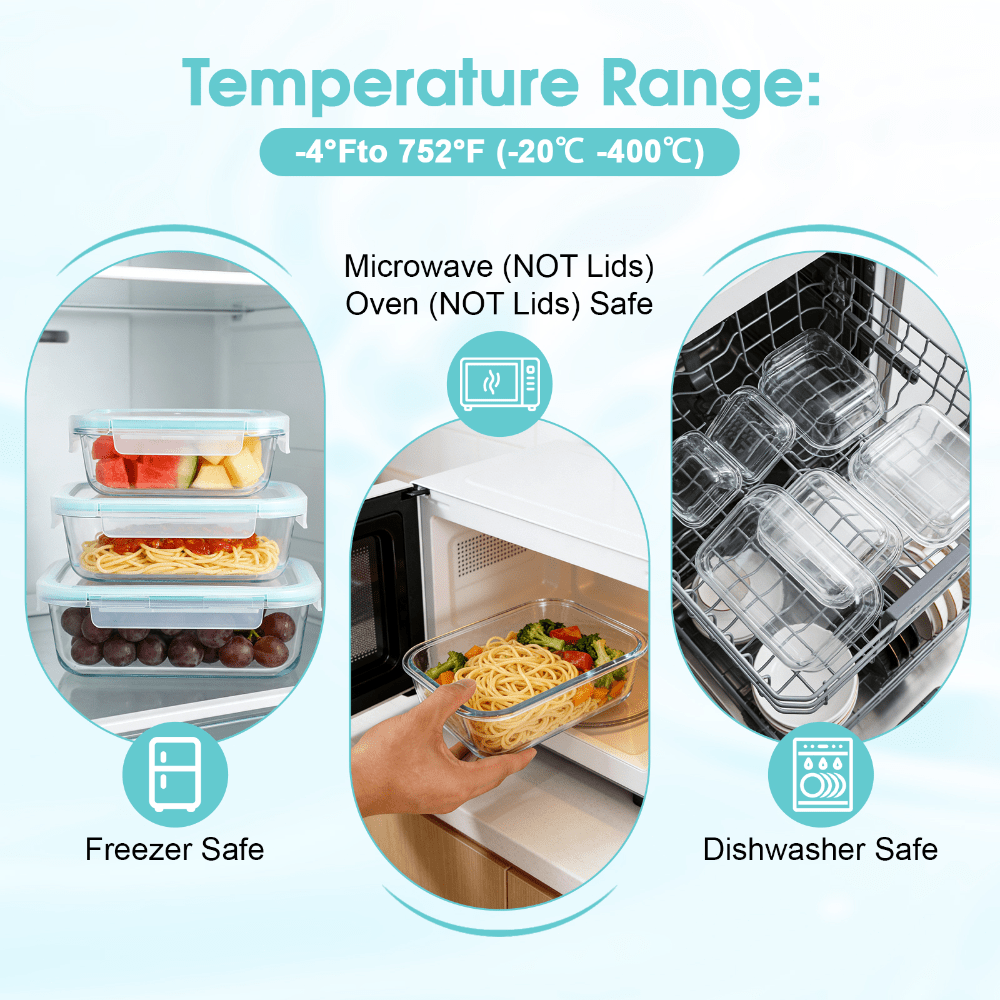 24 Pcs Glass Food Storage Cont - огляд і ціна Meal Prep Kit