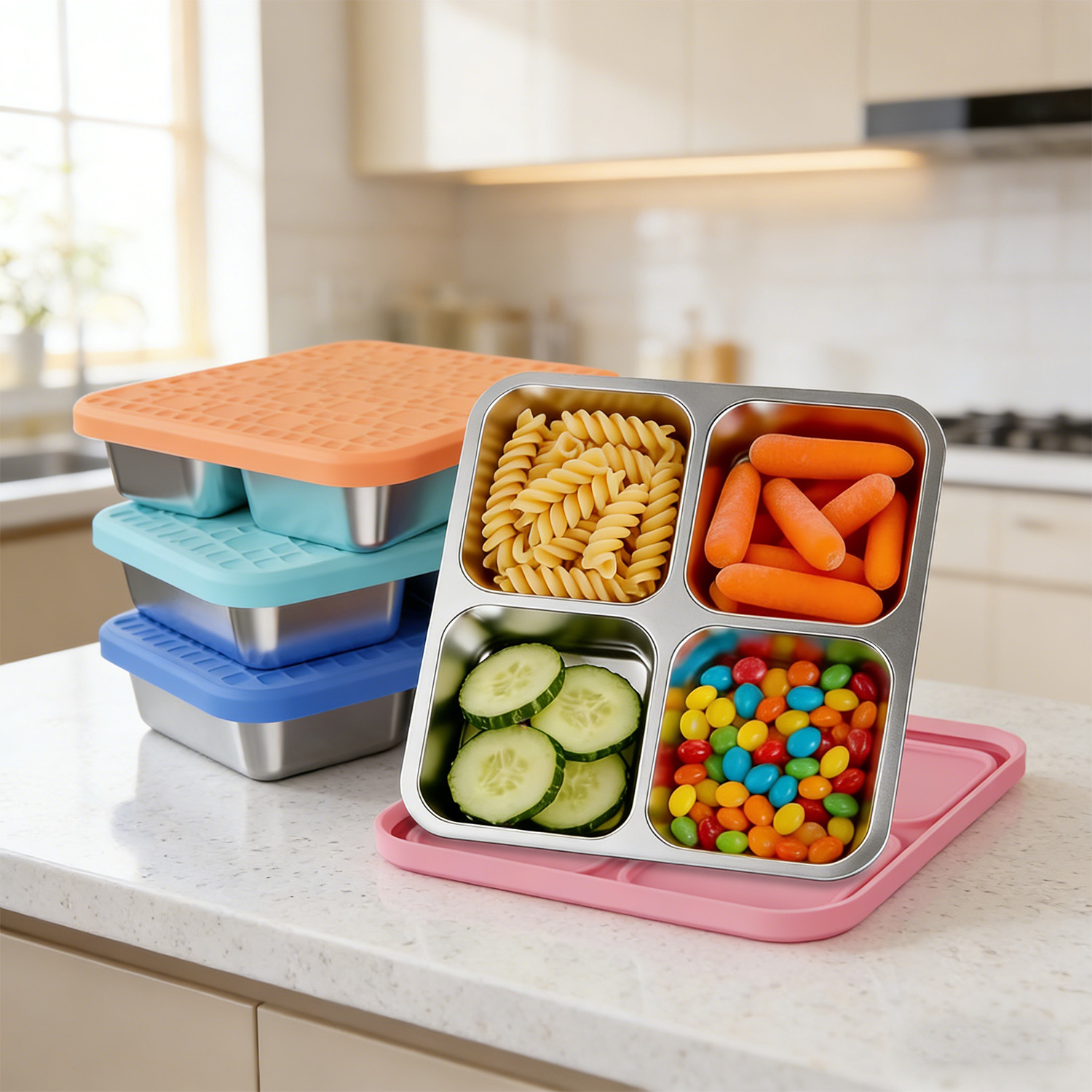 304 Stainless Steel Divided Lu - огляд і ціна Meal Prep Bowl